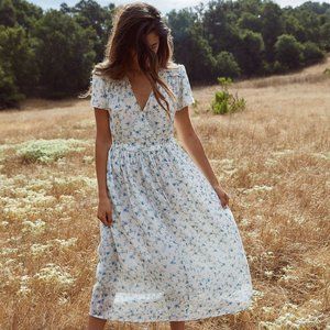 Christy Dawn Dawn Dress White & Blue Floral